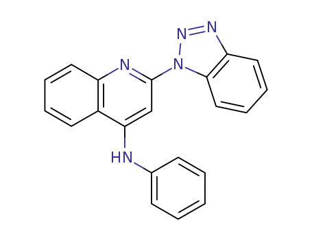 Molecular Structure of 824935-62-8 (4-anilino-2-(benzotriazol-1-yl)quinoline)