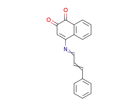 Molecular Structure of 1386994-26-8 (4-((3-phenylallylidene)amino)naphthalene-1,2-dione)