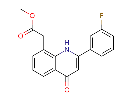 [2-(3-fluoro-phenyl)-4-oxo-1,4-dihydro-quinolin-8-yl]-acetic acid methyl ester