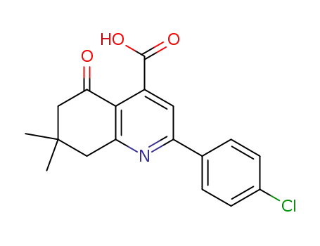 2-(4-chlorophenyl)-7,7-dimethyl-5-oxo-5,6,7,8-tetrahydroquinoline-4-carboxylic acid