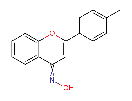 Molecular Structure of 63645-49-8 (4H-1-Benzopyran-4-one, 2-(4-methylphenyl)-, oxime)