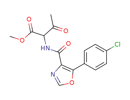 5-chlorophenyl-N-[1-methoxycarbonyl-2-oxopropyl]oxazole-4-carboxamide
