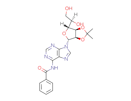 N<sup>6</sup>-benzoyl-2',3'-O-isopropylidene-9-(β-D-allofuranosyl)adenine