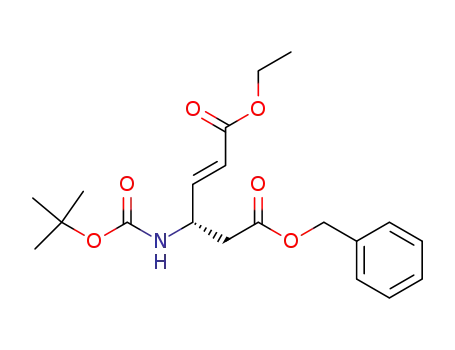 2-Hexenedioic acid, 4-[[(1,1-dimethylethoxy)carbonyl]amino]-, 1-ethyl
6-(phenylmethyl) ester, (2E,4S)-