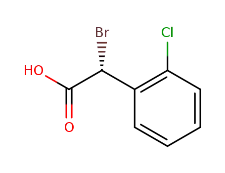 Molecular Structure of 256398-61-5 ((R)-α-bromo-2-chlorophenylacetic acid)