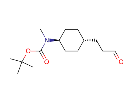 methyl-[4-(3-oxo-propyl)-cyclohexyl]-carbamic acid <i>tert</i>-butyl ester