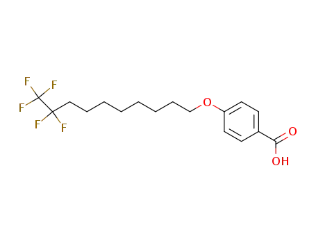 Molecular Structure of 161124-69-2 (4-(n-(pentafluoroethyl)octyloxy)benzoic acid)