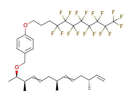 1-(4,4,5,5,6,6,7,7,8,8,9,9,10,10,11,11,11-Heptadecafluoro-undecyloxy)-4-((3E,7E)-(1R,2R,6S,10R)-1,2,6,10-tetramethyl-dodeca-3,7,11-trienyloxymethyl)-benzene