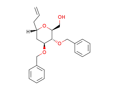 ((2S,3R,4S,6S)-6-Allyl-3,4-bis-benzyloxy-tetrahydro-pyran-2-yl)-methanol