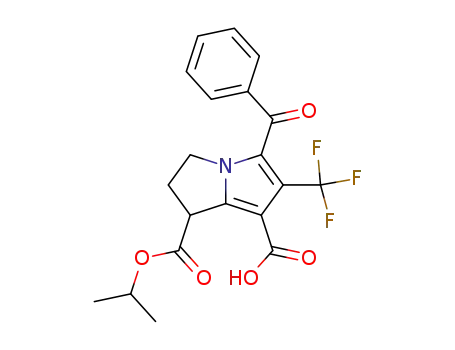 1H-Pyrrolizine-1,7-dicarboxylic acid,
5-benzoyl-2,3-dihydro-6-(trifluoromethyl)-, 1-(1-methylethyl) ester
