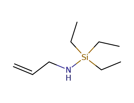Molecular Structure of 64128-86-5 (Silanamine, 1,1,1-triethyl-N-2-propenyl-)