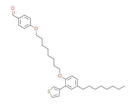Benzaldehyde, 4-[[8-[4-octyl-2-(3-thienyl)phenoxy]octyl]oxy]-