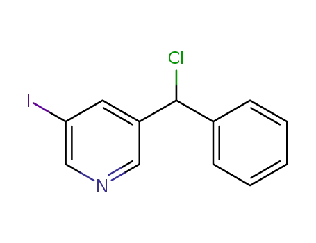 Molecular Structure of 1426957-63-2 (3-(chloro(phenyl)methyl)-5-iodopyridine)