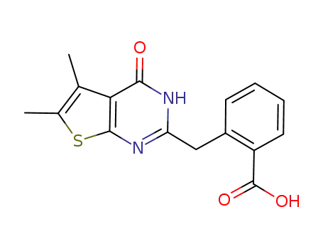 2-(5,6-dimethyl-4-oxo-3,4-dihydrothieno[2,3-d]pyrimidin-2-yl)benzoic acid
