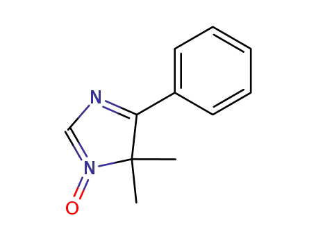 Molecular Structure of 122981-62-8 (4H-Imidazole, 4,4-dimethyl-5-phenyl-, 3-oxide)