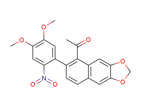 Ethanone,
1-[6-(4,5-dimethoxy-2-nitrophenyl)naphtho[2,3-d]-1,3-dioxol-5-yl]-