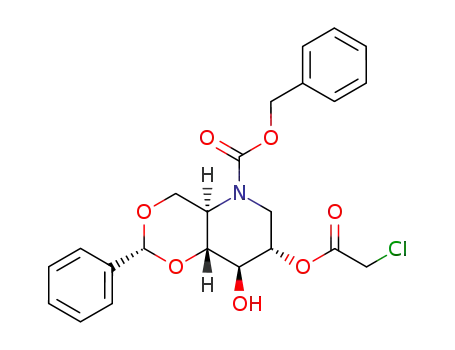 4,6-O-benzylidene-N-benzyloxycarbonyl-2-O-chloroacetyl-1,5-dideoxy-1,5-imino-D-glucitol