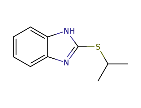 Molecular Structure of 124530-70-7 (1H-Benzimidazole,2-[(1-methylethyl)thio]-(9CI))