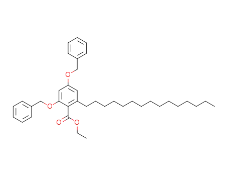2,4-bis-benzyloxy-6-pentadecyl-benzoic acid ethyl ester