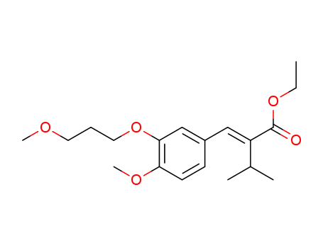 Butanoic acid, 2-[[4-methoxy-3-(3-methoxypropoxy)phenyl]methylene]-3-methyl-, ethyl ester, (2E)-