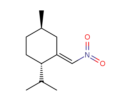 Molecular Structure of 1423157-09-8 ((1S,4R,E)-1-isopropyl-4-methyl-2-(nitromethylene)cyclohexane)