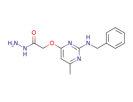 (2-benzylamino-6-methyl-pyrimidin-4-yloxy)-acetic acid hydrazide