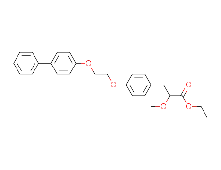 3-{4-[2-(biphenyl-4-yloxy)-ethoxy]-phenyl}-2-methoxy-propionic acid ethyl ester
