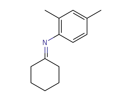 Molecular Structure of 781628-61-3 (Benzenamine, N-cyclohexylidene-2,4-dimethyl- (9CI))