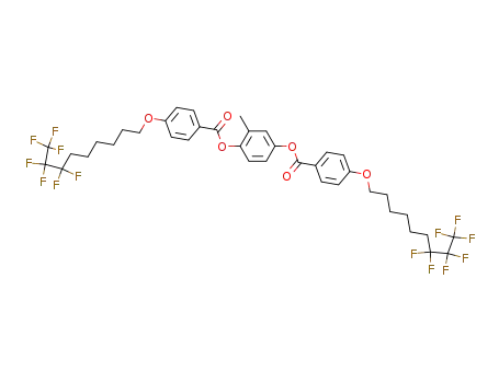 2,5-bis[(4'-(n-(heptafluoropropyl)hexoxy)benzoyl)oxy]toluene