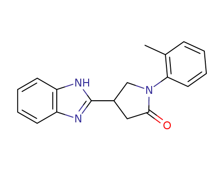 4-(1H-benzimidazol-2-yl)-1-(2-methylphenyl)pyrrolidin-2-one