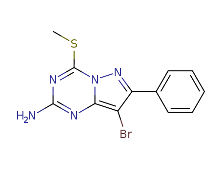 8-BROMO-4-(METHYLTHIO)-7-PHENYLPYRAZOLO[1,5-A][1,3,5]TRIAZIN-2-AMINE