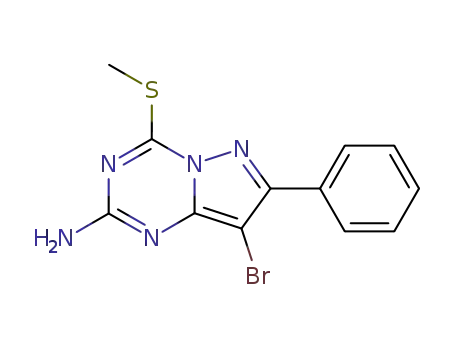 8-Bromo-4-(methylthio)-7-phenylpyrazolo[1,5-A][1,3,5]triazin-2-amine