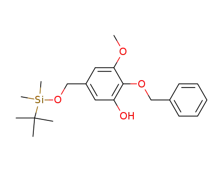 2-benzyloxy-5-(<i>tert</i>-butyl-dimethyl-silanyloxymethyl)-3-methoxy-phenol