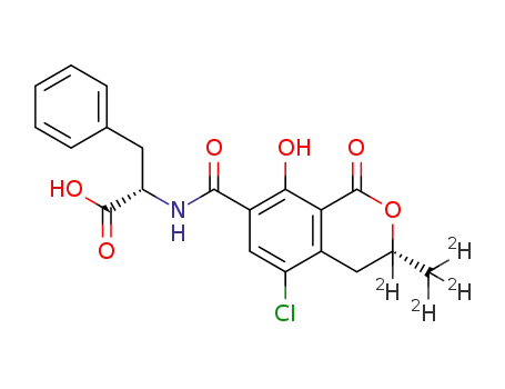 Molecular Structure of 1448049-50-0 (Ochratoxin A)