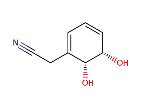 1,3-Cyclohexadiene-1-acetonitrile, 5,6-dihydroxy-, (5R,6S)-rel- (9CI)