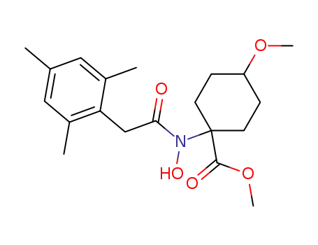 Cyclohexanecarboxylic acid,
1-[hydroxy[(2,4,6-trimethylphenyl)acetyl]amino]-4-methoxy-, methyl ester