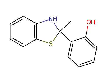 Molecular Structure of 72386-33-5 (2-(2-methyl-2,3-dihydro-1,3-benzothiazol-2-yl)phenol)
