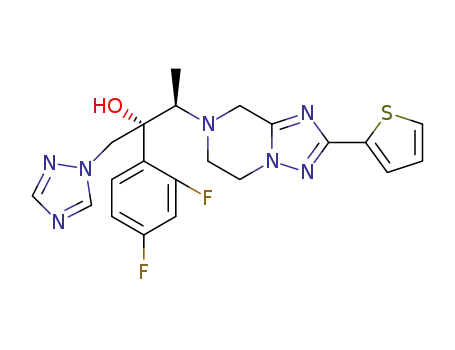 (2R,3R)-3-((2-(thiophen-2-yl)phenyl)-5,6-dihydro-[1,2,4]triazolo[1,5-a]pyrazin-7(8H)-yl)-2-(2,4-difluoro-phenyl)-1-(1H-1,2,4-triazol-1-yl)butan-2-ol
