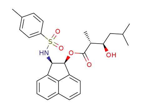 (2R,3R)-3-Hydroxy-2,5-dimethyl-hexanoic acid (1S,2R)-2-(toluene-4-sulfonylamino)-acenaphthen-1-yl ester