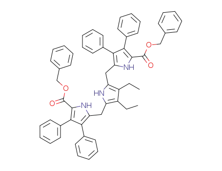 2,5-bis(5-benzyloxycarbonyl-3,4-diphenyl-2-pyrrolylmethyl)-3,4-diethylpyrrole
