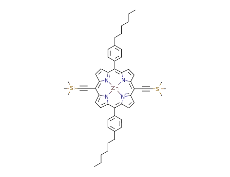 [5,15-bis(trimethylsilanyl)ethynyl-10,20-di(4-hexylphenyl)porphyrinato]zinc(II)