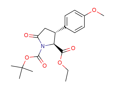 ethyl (2S,3R)-N-tert-butoxycarbonyl-3-(p-methoxyphenyl)pyroglutamate