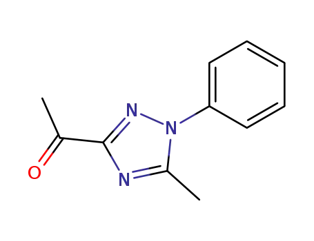 Molecular Structure of 92289-44-6 (1-(5-Methyl-1-phenyl-1H-1,2,4-triazol-3-yl)ethanone)