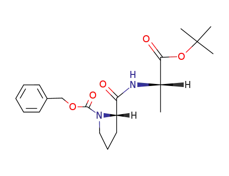 Molecular Structure of 53935-12-9 ((S)-benzyl 2-(((S)-1-(tert-butoxy)-1-oxopropan-2-yl) carbamoyl)pyrrolidine-1-carboxylate)