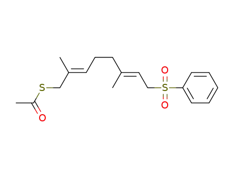 S-(2E,6E)-2,6-dimethyl-8-(phenylsulfonyl)octa-2,6-dien-1-yl ethanethioate