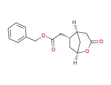 2-Oxabicyclo[3.2.1]octane-6-acetic acid, 3-oxo-, phenylmethyl ester,
(1R,5R,6R)-