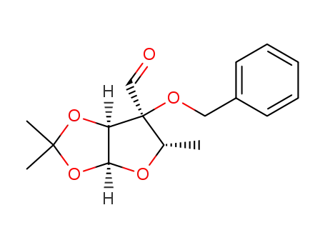 3-O-benzyl-5-deoxy-3-C-formyl-1,2-O-isopropylidene-α-L-ribofuranose