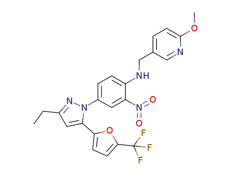 Molecular Structure of 1421455-10-8 (C<sub>23</sub>H<sub>20</sub>F<sub>3</sub>N<sub>5</sub>O<sub>4</sub>)