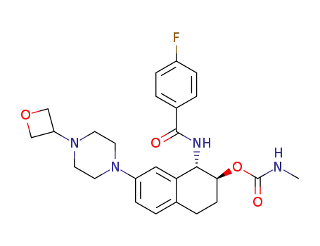 (1S,2S)-1-(4-fluorobenzamido)-7-(4-(oxetan-3-yl)piperazin-1-yl)-1,2,3,4-tetrahydronaphthalen-2-yl methylcarbamate