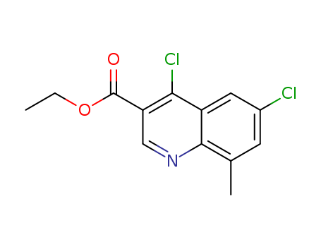4,6-DICHLORO-8-METHYLQUINOLINE-3-CARBOXYLIC ETHYL ESTER
